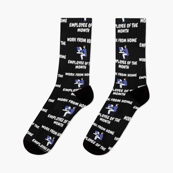 Item preview, Work From Home Employee Of The Month In Black designed and sold by LuckyKermit.