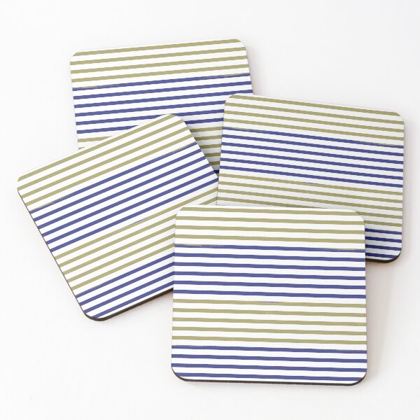Item preview, Blue and Yellow Geometric Line Pattern designed and sold by tulipdesign.