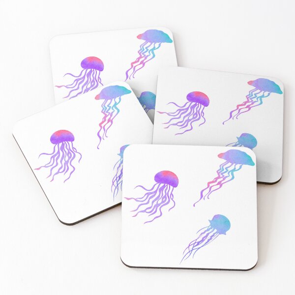 Item preview, Purple Watercolor Jellyfish designed and sold by Hedda Young.