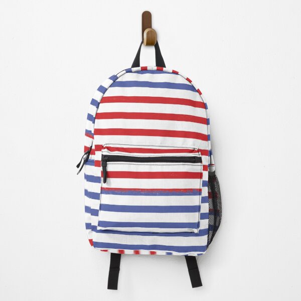 Item preview, Red and Blue Geometric Line Pattern designed and sold by tulipdesign.
