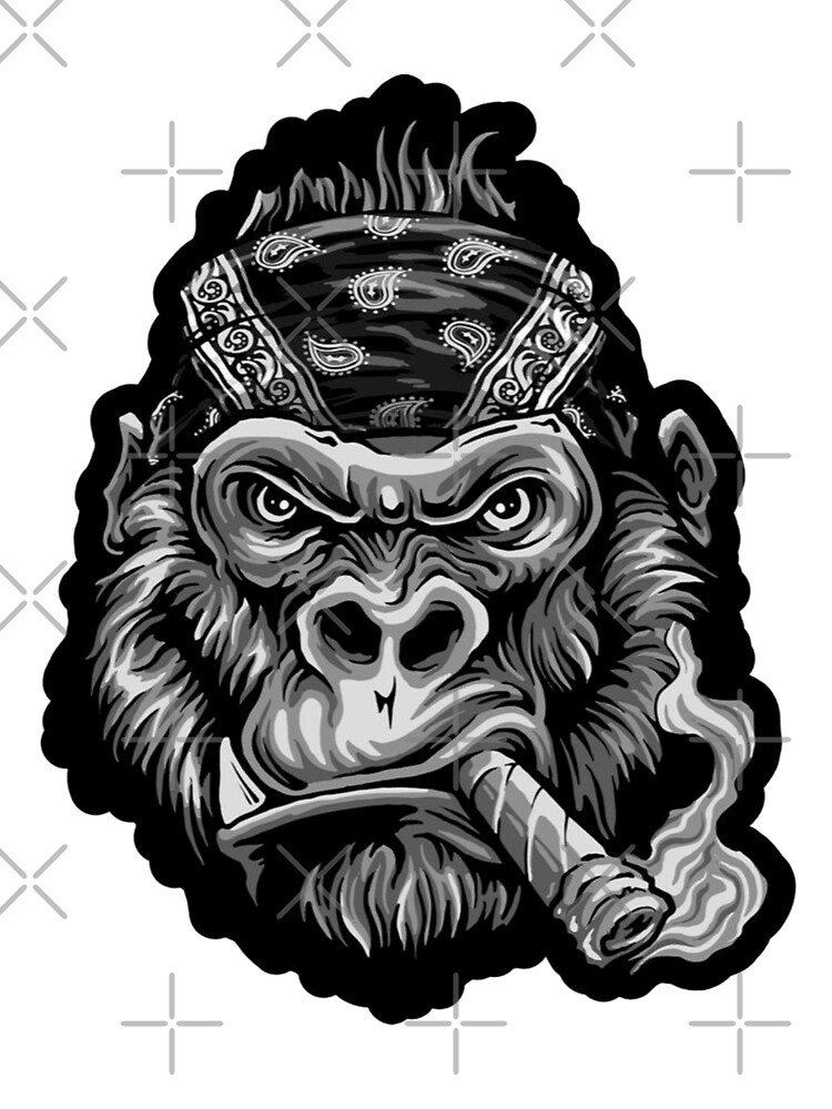 Gangsta Gorilla Cigar Baby One Piece By Alexagoodies25 Redbubble