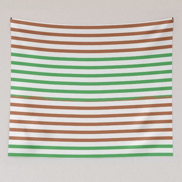 Item preview, Orange and Green Geometric Line Pattern designed and sold by tulipdesign.