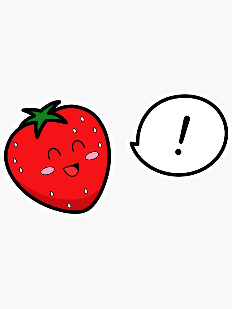 Happy Strawberry - two lof bees by Cheeseness
