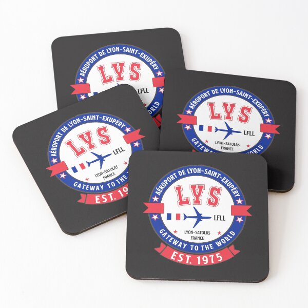 Item preview, LYS Lyon Saint-Exupéry International Airport France - Vintage Style designed and sold by FouDeeziner.