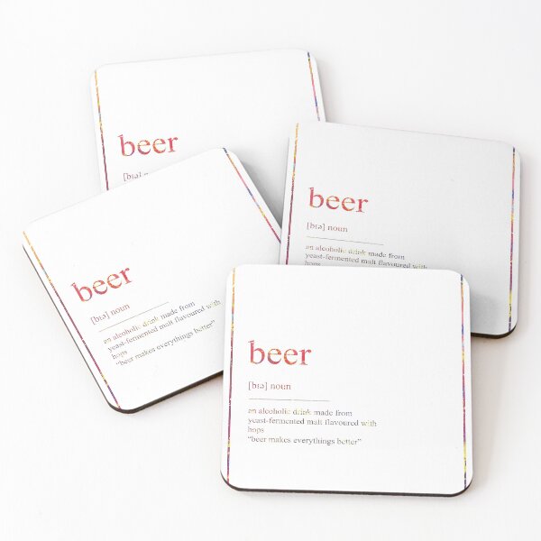 Item preview, BEER 552 Watercolor Map Yoga Quote Definition Desi designed and sold by vividpixelusa.