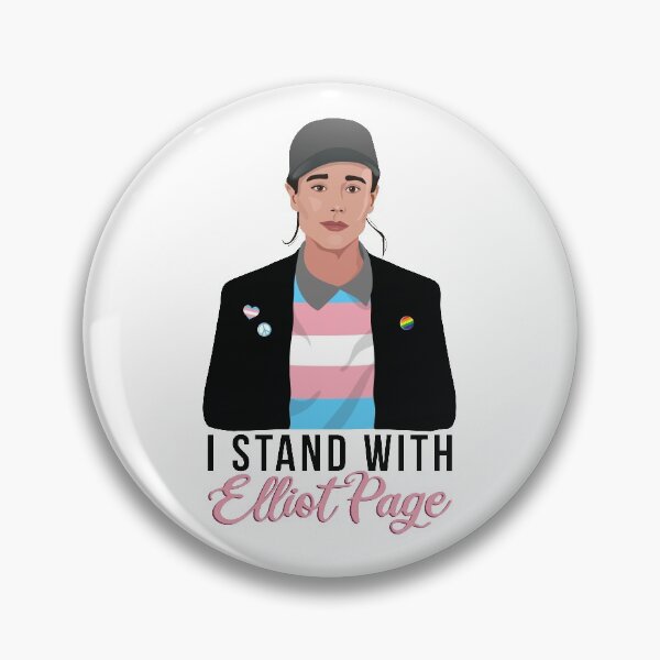 Item preview, I support Elliot Page designed and sold by empowered-gal.