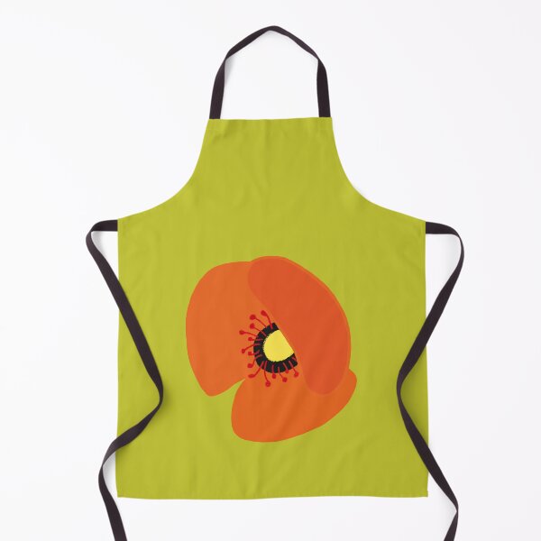 Item preview, Motif coquelicot (fond vert) designed and sold by Karine-Anglade.