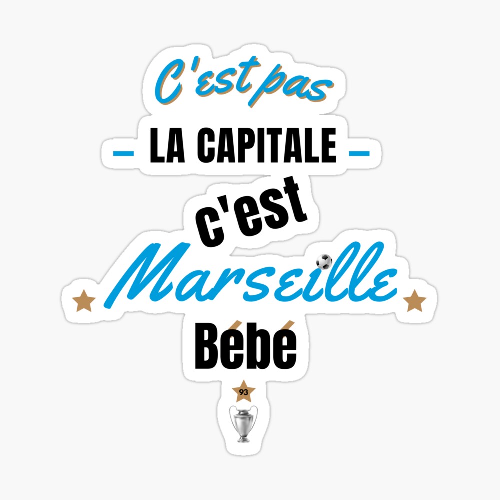 Tarjetas de felicitación con la obra «No es la capital, es Marsella bebé»  de Olympique1359 | Redbubble