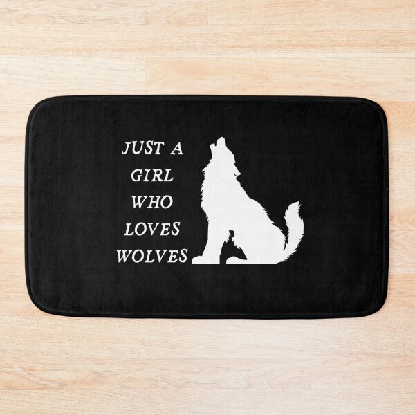Item preview, Just A Girl Who Loves Wolves designed and sold by fahrurrozzi.
