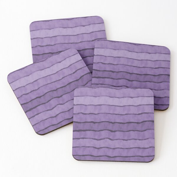 Item preview, Boho Watercolor Purple Stripes designed and sold by Whoopsidoodle.