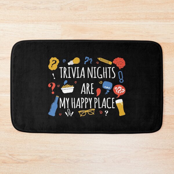 Item preview, Trivia Nights Are My Happy Place Funny Trivia design designed and sold by jakehughes2015.