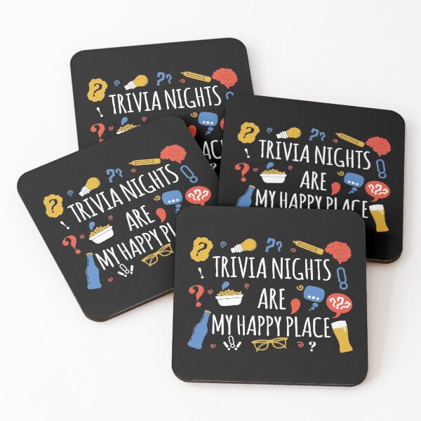 Item preview, Trivia Nights Are My Happy Place Funny Trivia design designed and sold by jakehughes2015.