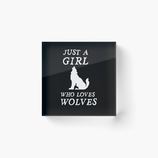 Item preview, Just A Girl Who Loves Wolves designed and sold by fahrurrozzi.