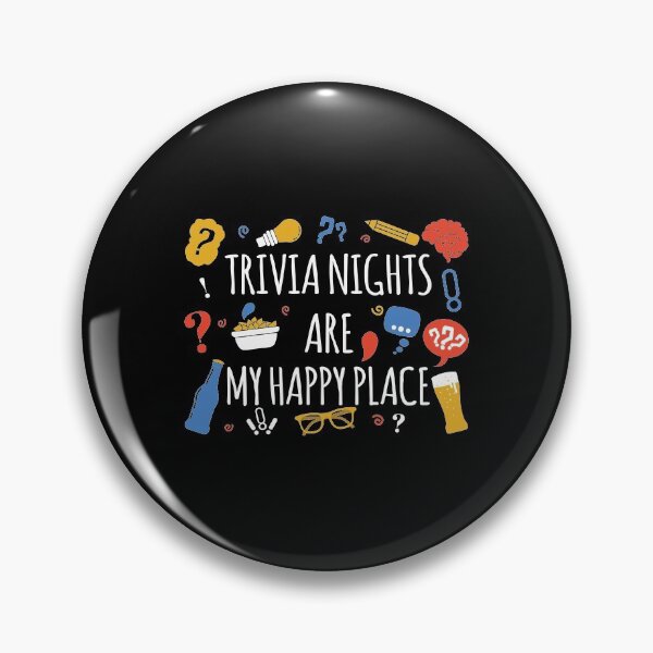 Item preview, Trivia Nights Are My Happy Place Funny Trivia design designed and sold by jakehughes2015.
