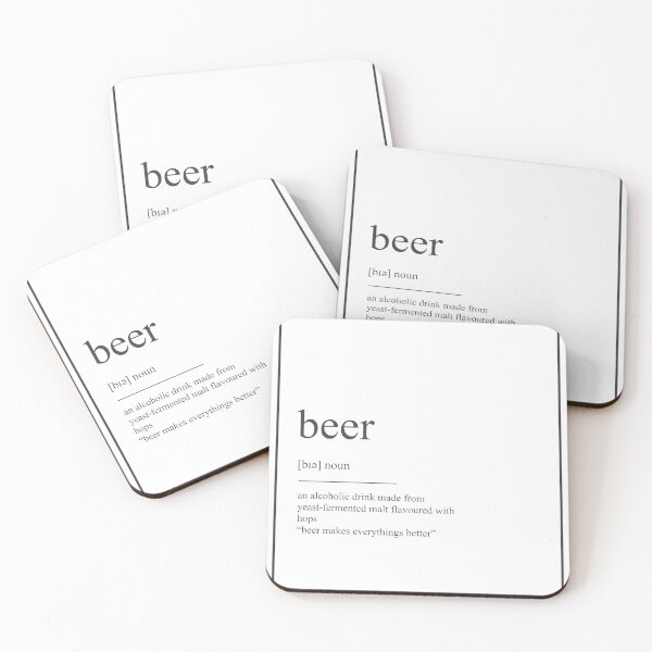 Item preview, Beer 551 Watercolor Map Yoga Quote Definition Desi designed and sold by vividpixelusa.