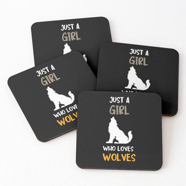 Item preview, Just A Girl Who Loves Wolves designed and sold by fahrurrozzi.