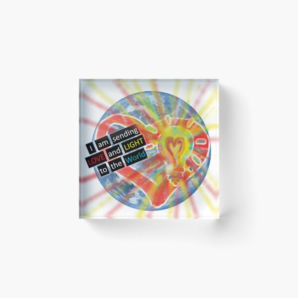 Item preview, I AM SENDING LOVE AND LIGHT TO THE WORLD (Glow) designed and sold by OceansSupply.