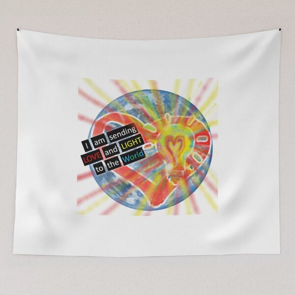 Item preview, I AM SENDING LOVE AND LIGHT TO THE WORLD (Glow) designed and sold by OceansSupply.