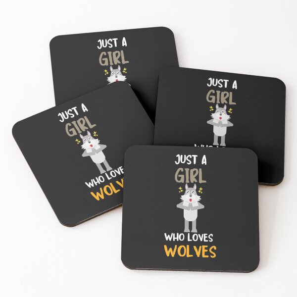 Item preview, Just A Girl Who Loves Wolves designed and sold by fahrurrozzi.