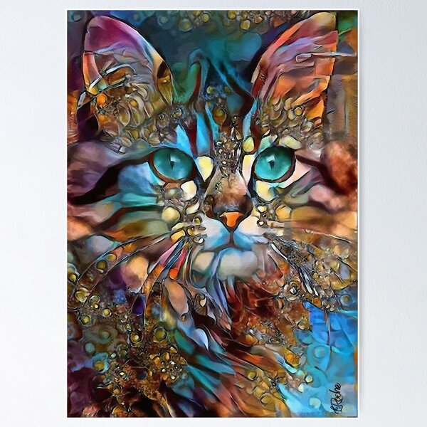 Item preview, Andyna, cat, chat, cat, lea roche paintings designed and sold by L. ROCHE.