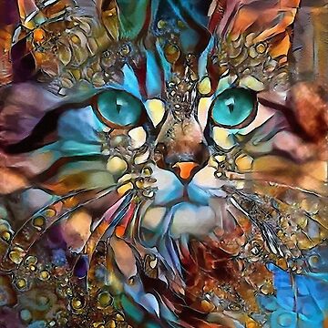 Andyna, cat, chat, L. cat, Clock roche Redbubble | ROCHE by lea paintings