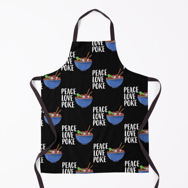 Item preview, Peace Love Poke Funny Poke Bowl design designed and sold by jakehughes2015.