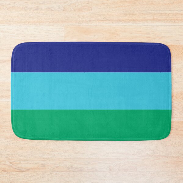 Item preview, Caribbean Blues and Greens Colour Block designed and sold by Playful Pixel Designs.
