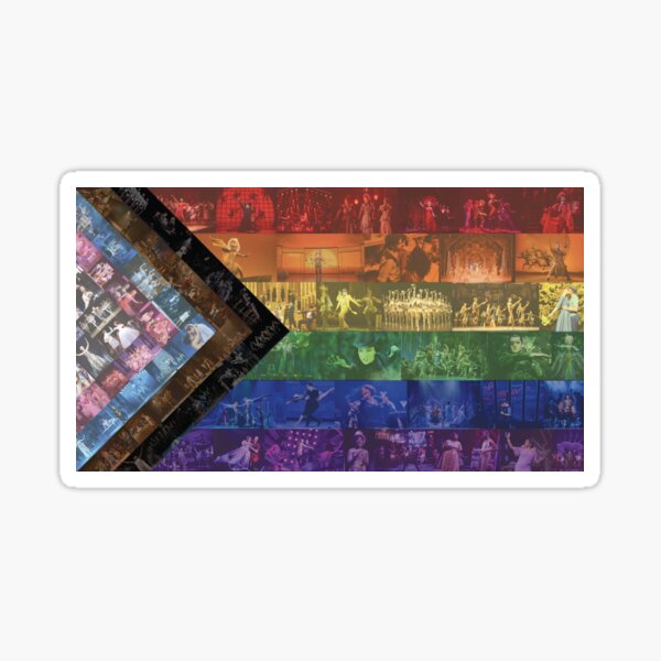 Aperçu de l'œuvre Drapeau Rainbow Broadway inclus créée et vendue par broadwaycantdie.