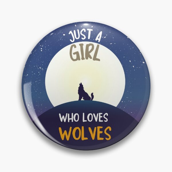 Item preview, Just A Girl Who Loves Wolves designed and sold by fahrurrozzi.