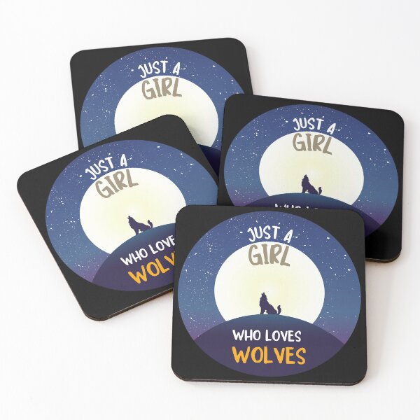 Item preview, Just A Girl Who Loves Wolves designed and sold by fahrurrozzi.
