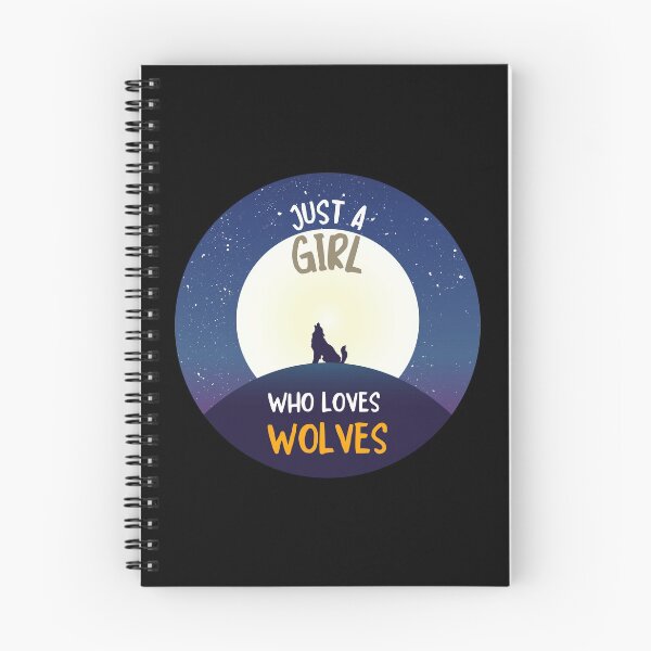Item preview, Just A Girl Who Loves Wolves designed and sold by fahrurrozzi.