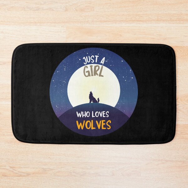 Item preview, Just A Girl Who Loves Wolves designed and sold by fahrurrozzi.