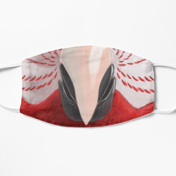 Green-Winged Macaw Parrot Face Mask Flat Mask