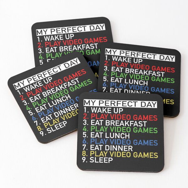 Item preview, My Perfect Day Video Games | Funny Cool Gamer designed and sold by Quirknova.