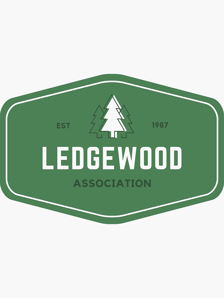 "Ledgewood Association (4)" Sticker for Sale by nicolemburke7 Redbubble