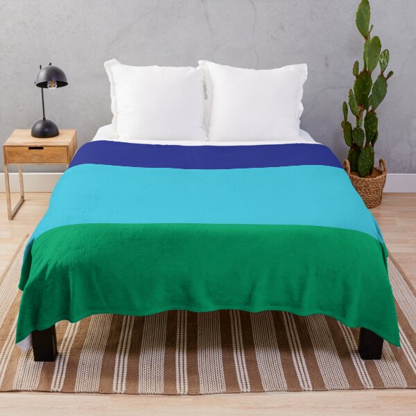 Item preview, Caribbean Blues and Greens Colour Block designed and sold by Playful Pixel Designs.