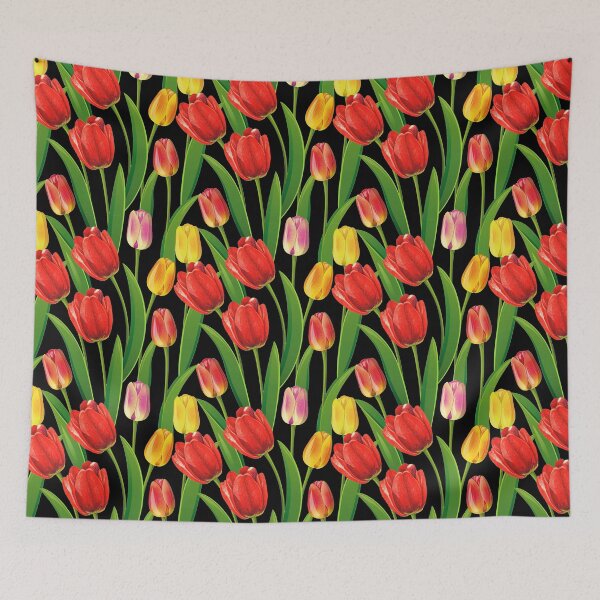 Item preview, tulips flowers pattern designed and sold by virilamissa.