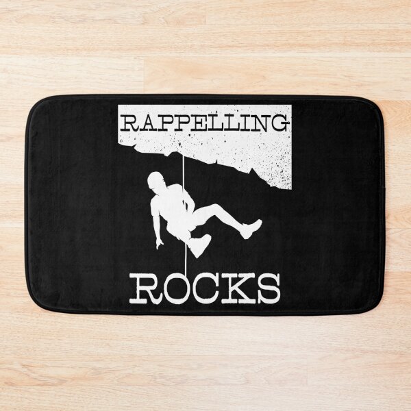 Item preview, Rappelling Rocks Funny Rappelling & Claiming print designed and sold by jakehughes2015.