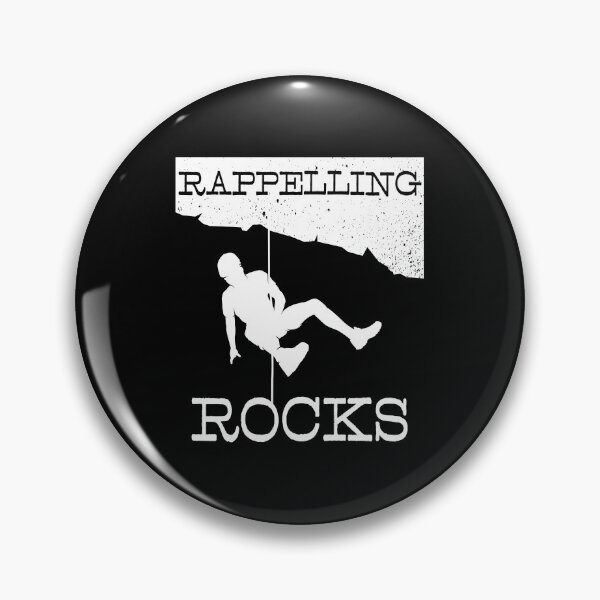 Item preview, Rappelling Rocks Funny Rappelling & Claiming print designed and sold by jakehughes2015.