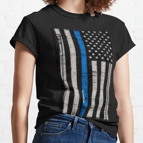 Police blue line Flag Classic T-Shirt