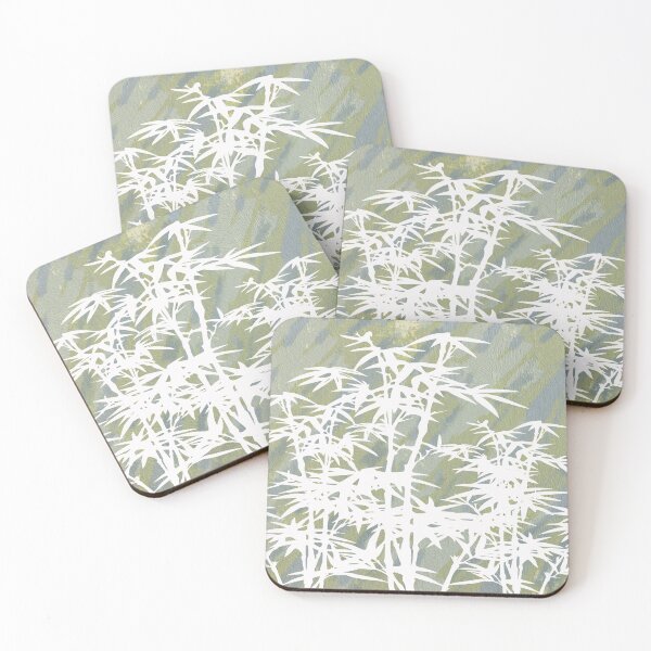 Item preview, Bamboo Forest Tropical Design White Silhouette designed and sold by NancyMerkle.