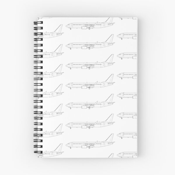 Item preview, Boeing 737-800 Black Outline designed and sold by Avi8orGear.