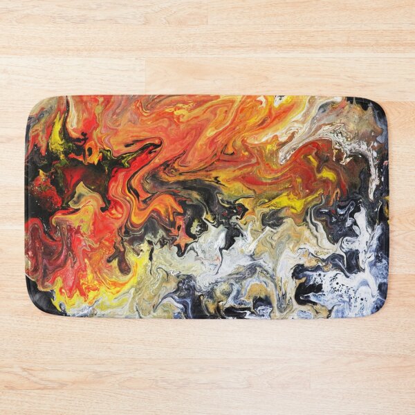 Item preview, Untitled 6, Abstract art black, red, yellow and white designed and sold by Peter Keresztury.