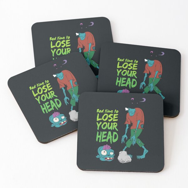 Item preview, Cartoon zombie - bad time to lose your head designed and sold by Cat N' Doodles.