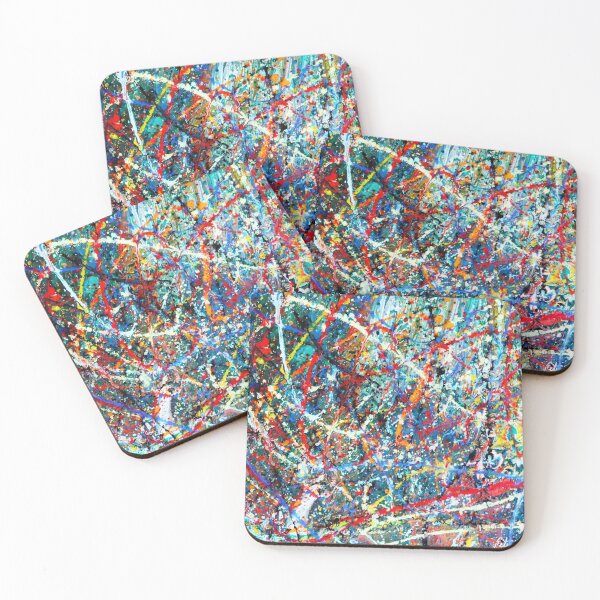 Item preview, Green Energy, Abstract art, multicolor splash designed and sold by Peter Keresztury.