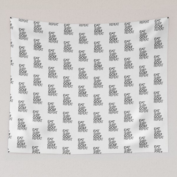 Item preview, Eat sleep golf repeat designed and sold by ReluctantChickn.