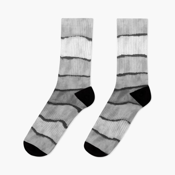 Item preview, Watercolor Stripes in Grey designed and sold by Whoopsidoodle.
