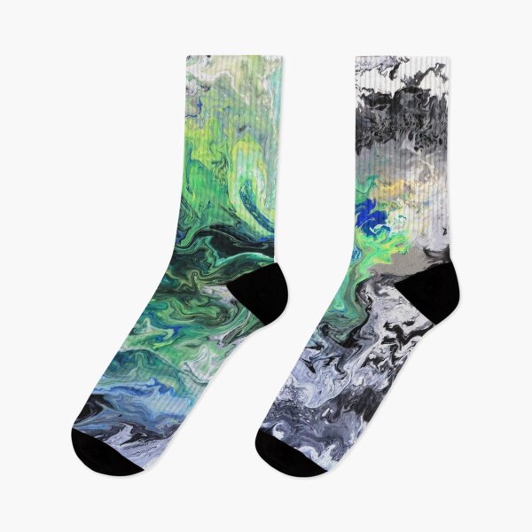 Item preview, Algae Bloom, Abstract art, black, green, white designed and sold by Peter Keresztury.