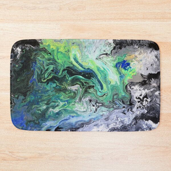 Item preview, Algae Bloom, Abstract art, black, green, white designed and sold by Peter Keresztury.
