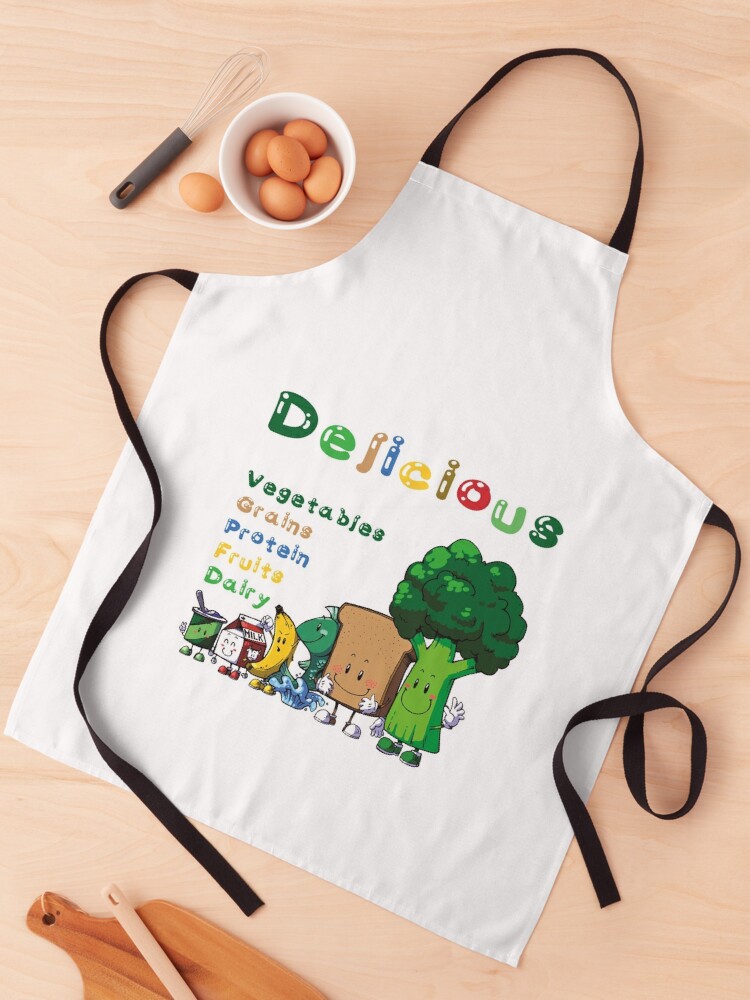 Apron, DELICIOUS Food Group T-Shirts PLUS more stuff designed and sold by KarenBarron